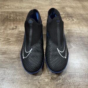 Nike Men's Phantom GX Academy DF TF Soccer shoes Black Royal Blue Size 10.5